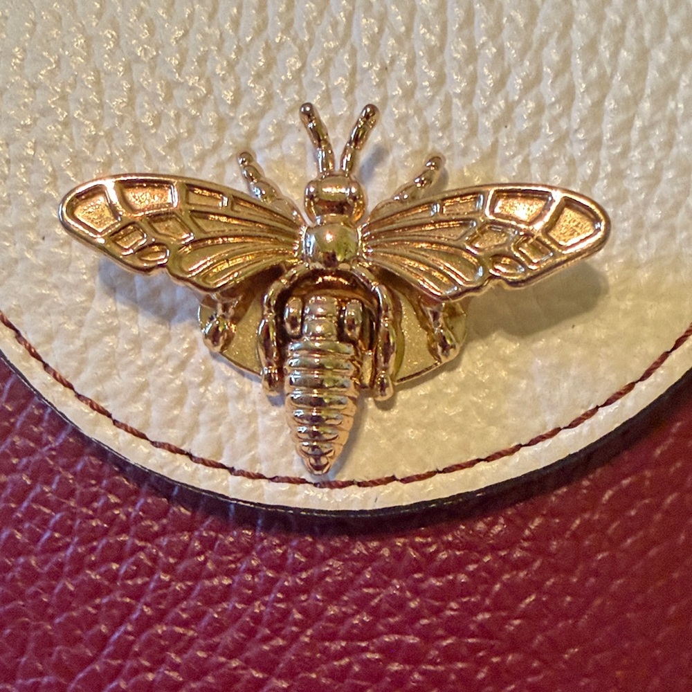 THE BEE BAG by Vera Pelle Leather Color Blocked Mini Bag - Picture 2 of 10